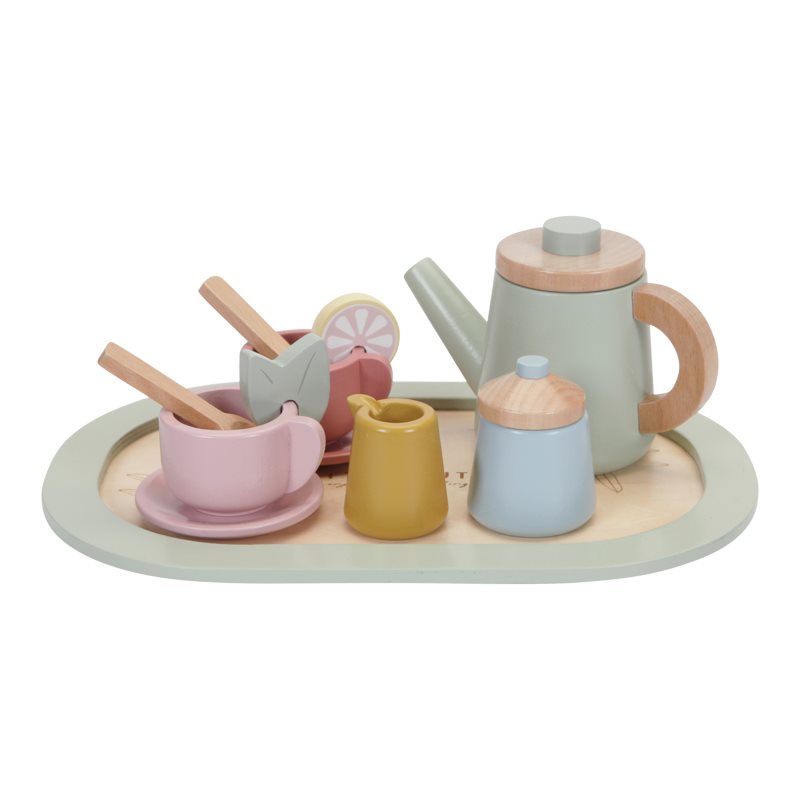Holz Tee Set Pastell Holz Tee Set Pastell