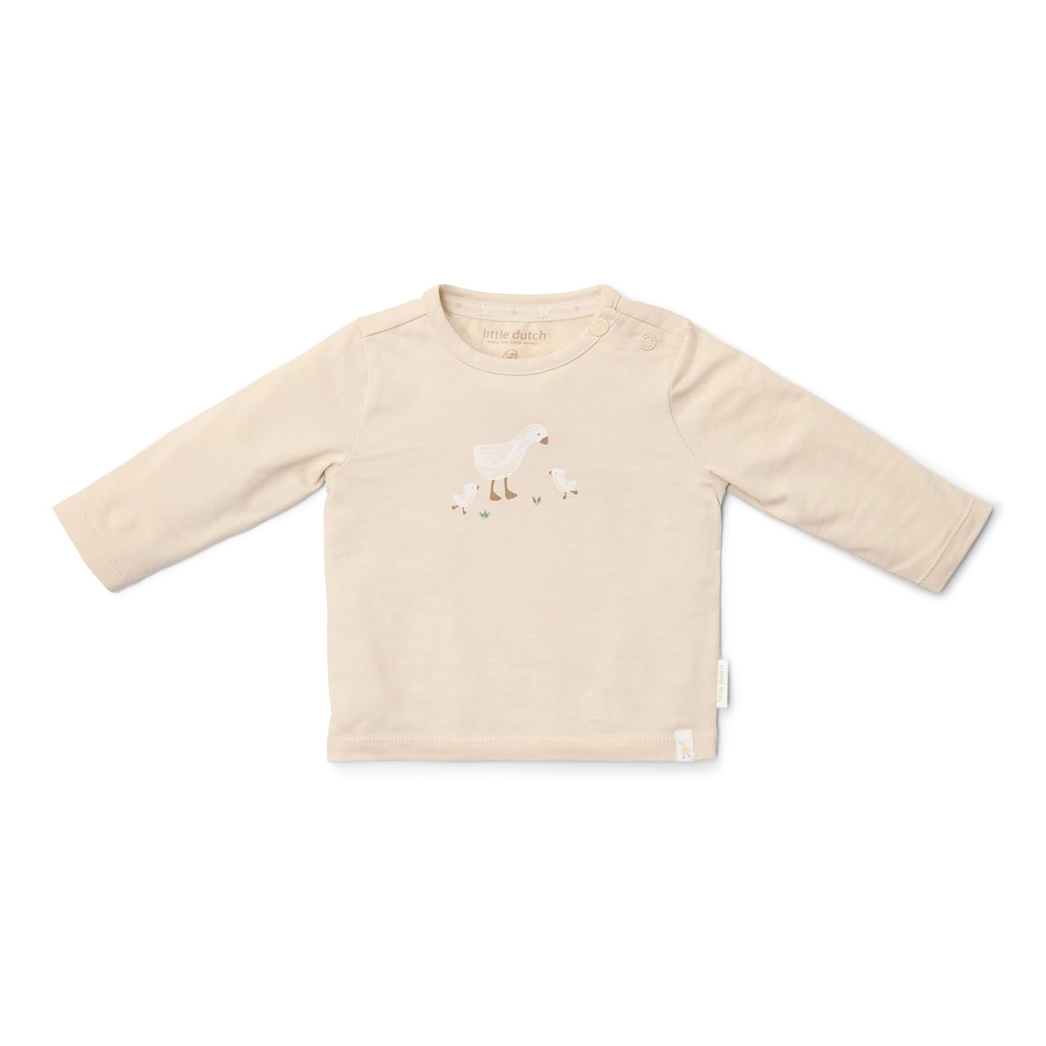 Long Sleeve Shirt / Langarmshirt Little Goose - Newborn Naturals sand (Gr. 44)