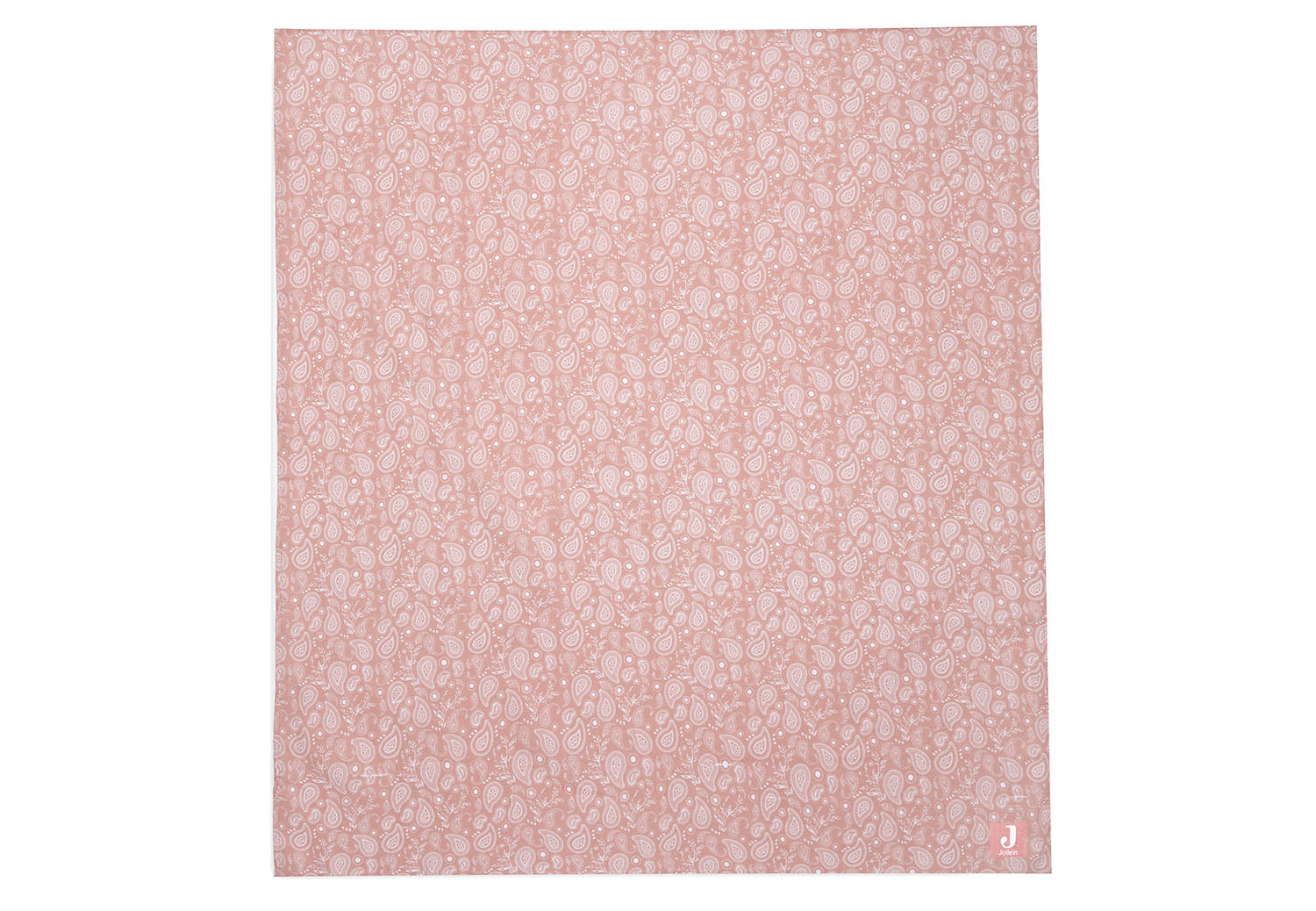 Mulltuch Swaddle hydrophile Baumwolle Paisley rosa (115x115 cm)