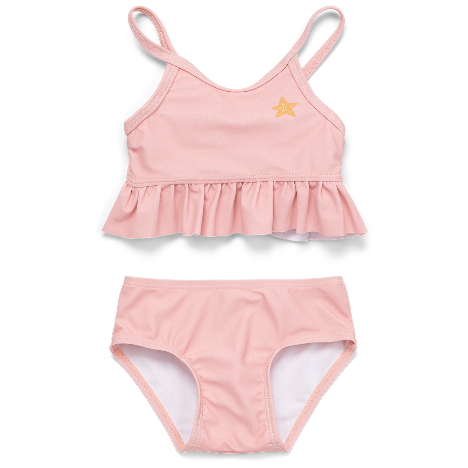 Bikini mit Volants / Rüschen Starfish Pink rosa (Gr. 74/80)