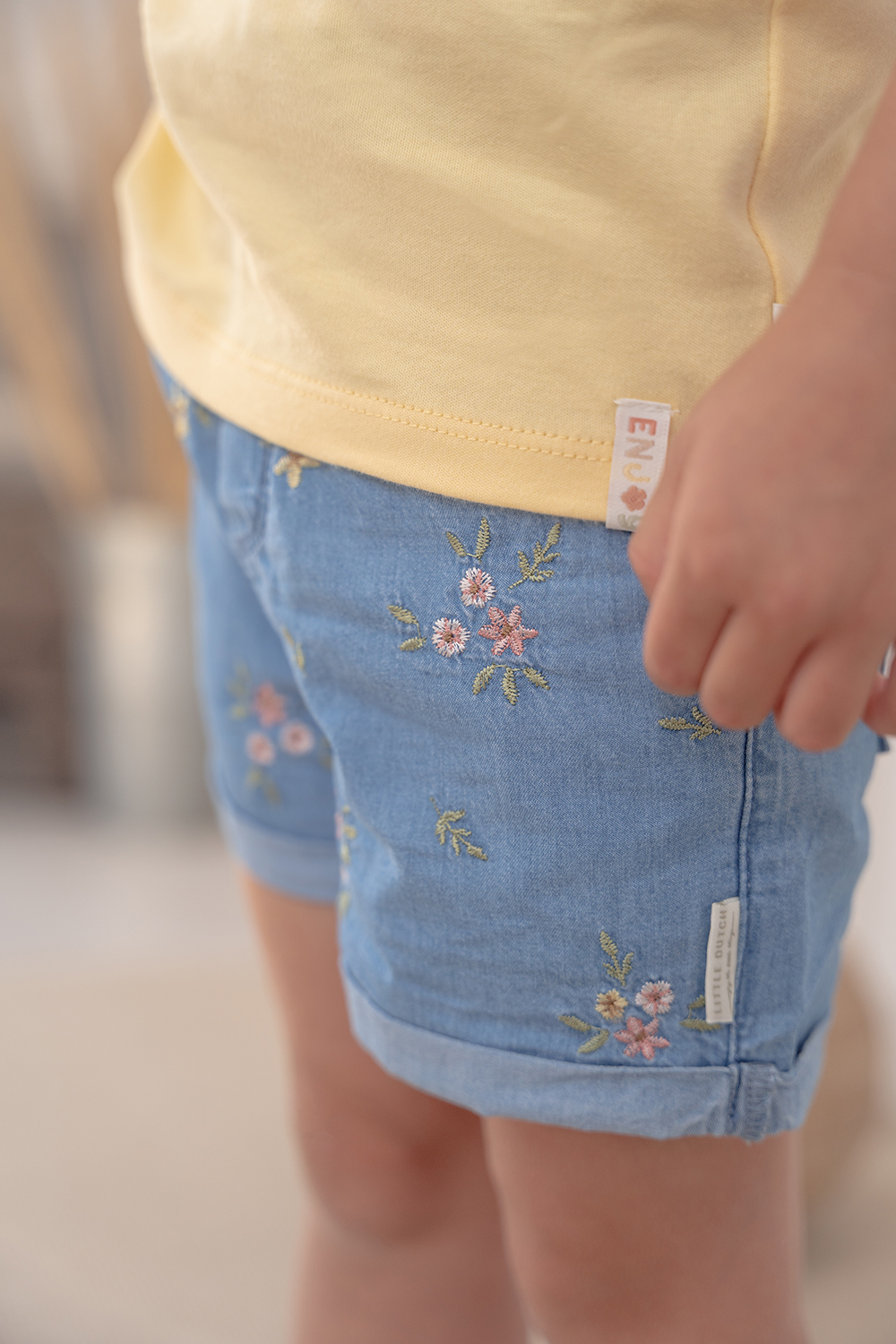 T-Shirt mit Puffärmel Honey Yellow - Little Farm gelb (Gr. 104)