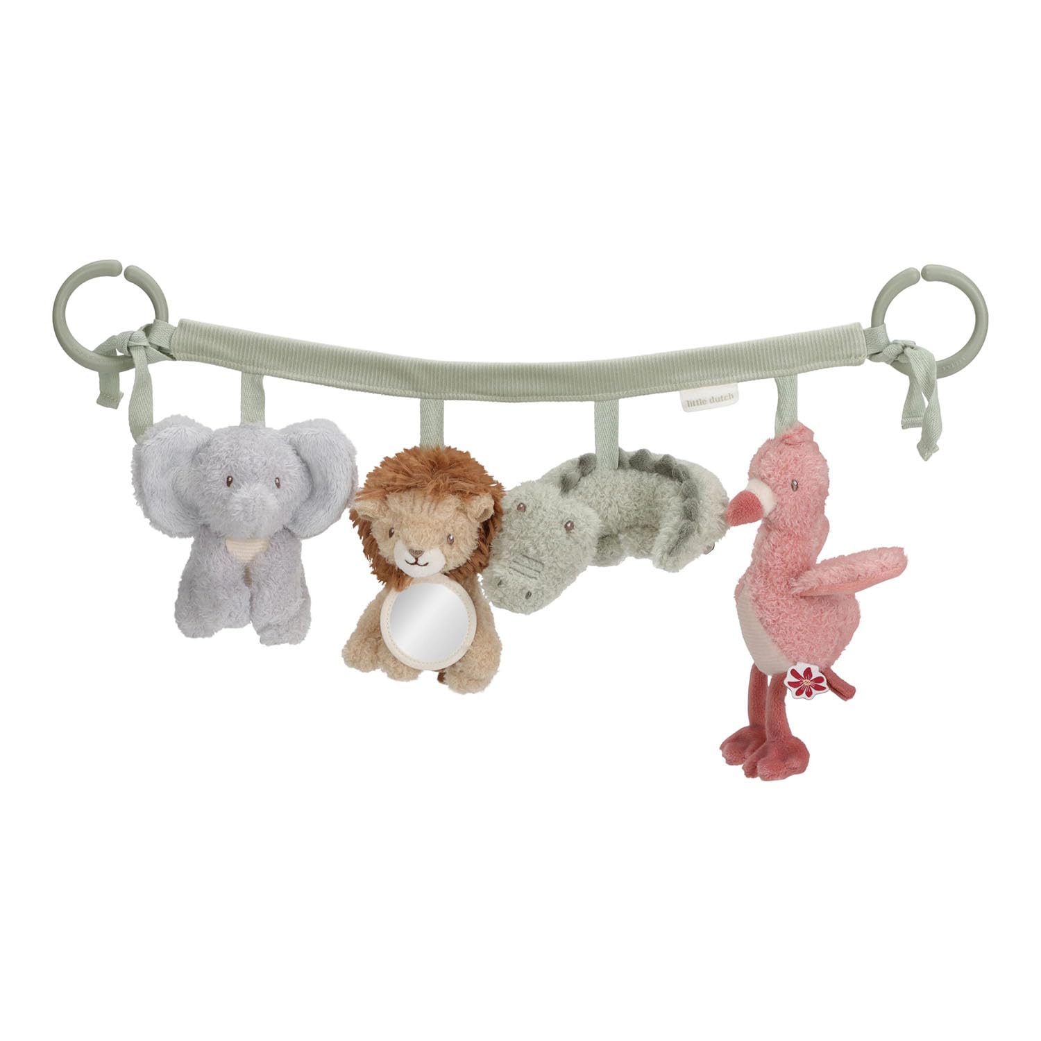 Kinderwagenkette - Safari Friends grün