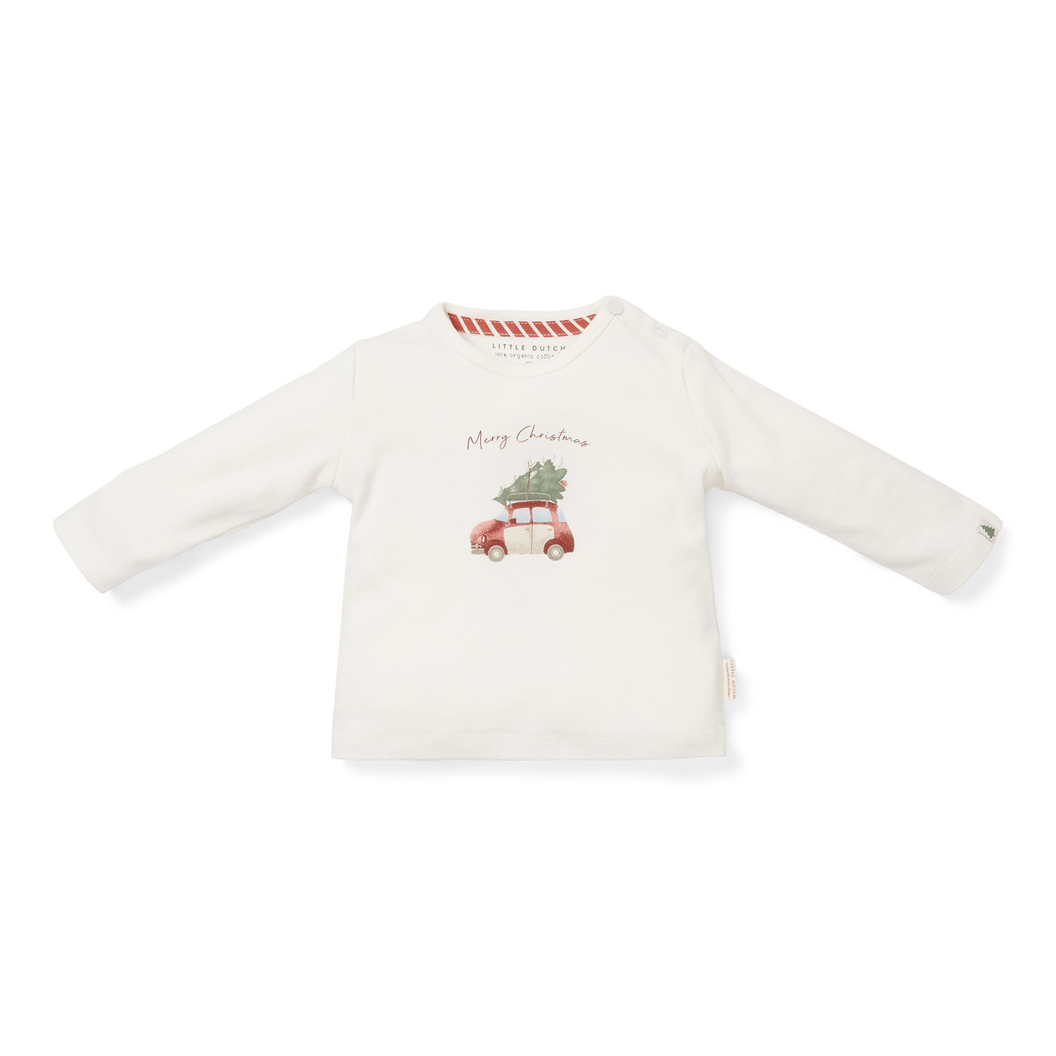 Long Sleeve Shirt / Langarmshirt Merry Christmas - Weihnachten weiß (Gr. 80)