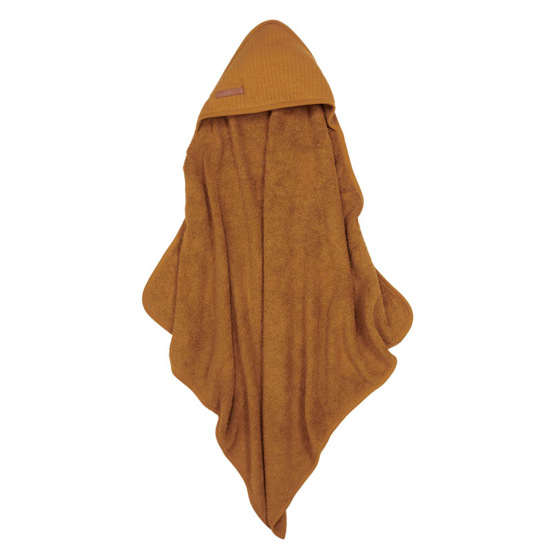 Kapuzenhandtuch Frottee pure ocker spice (75x75 cm)