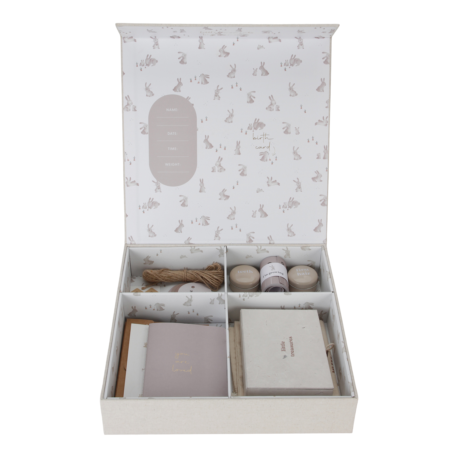 Erinnerungsbox Baby Bunny Newborn Naturals beige