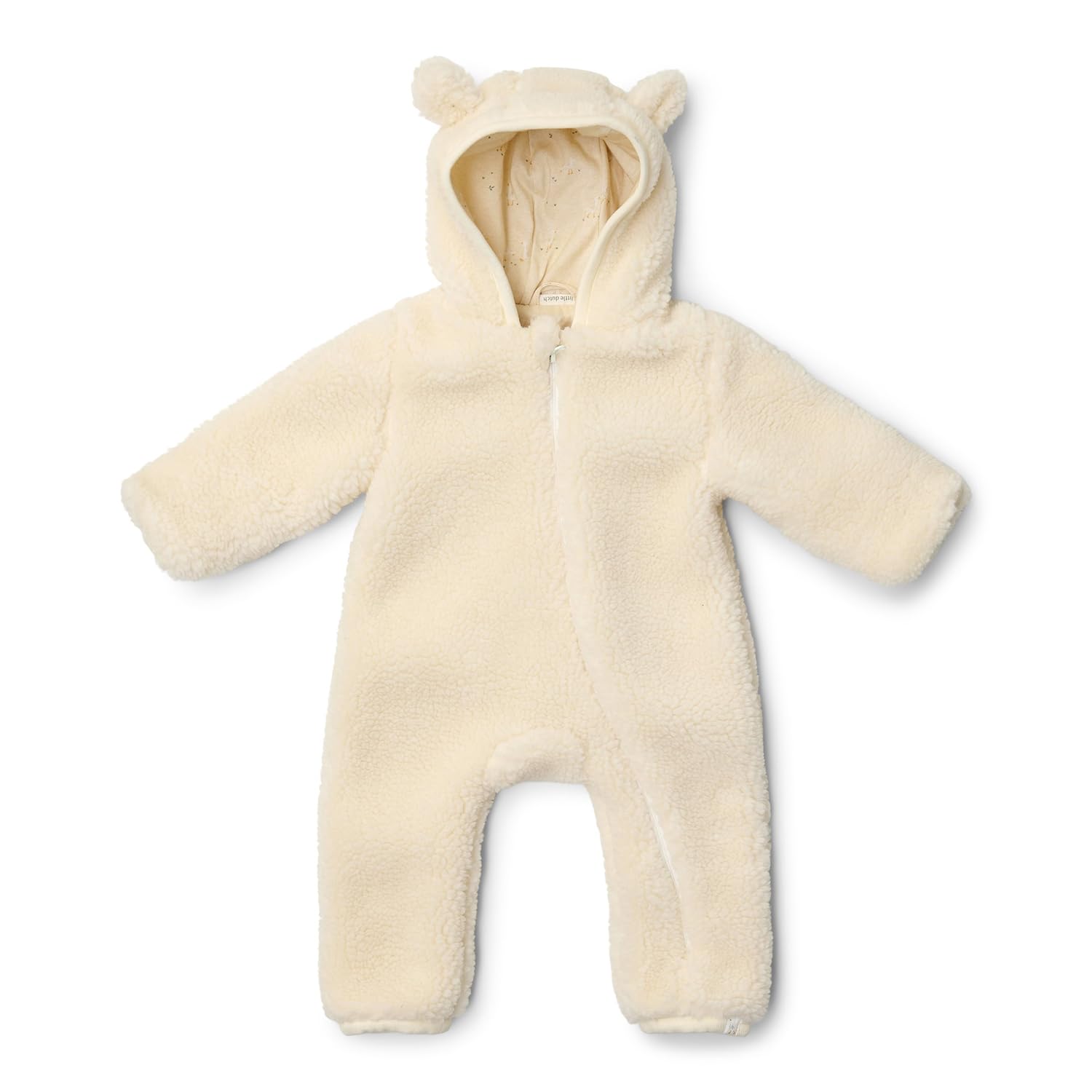 Overall / Strampler Teddyfell Off White - Newborn Naturals weiß (Gr. 50/56)
