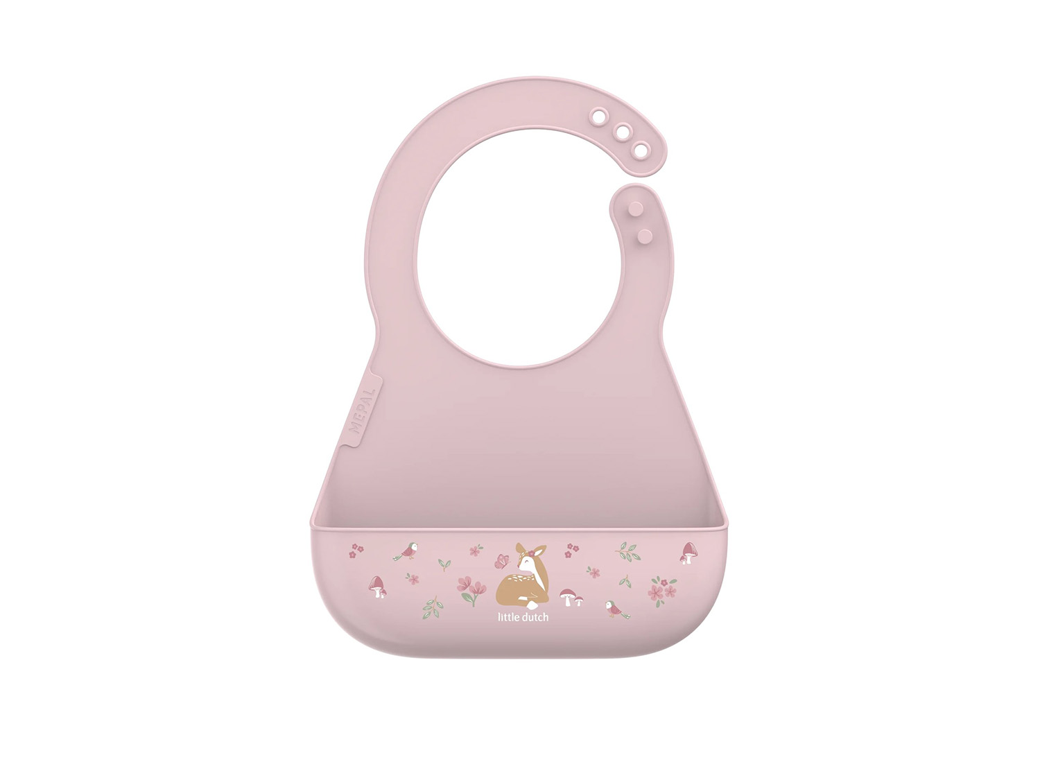 Lätzchen Mio Silikon - Fairy Garden rosa