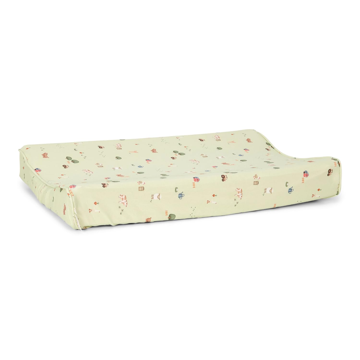 Wickelauflagenbezug - Little Farm grün (50x70 cm)