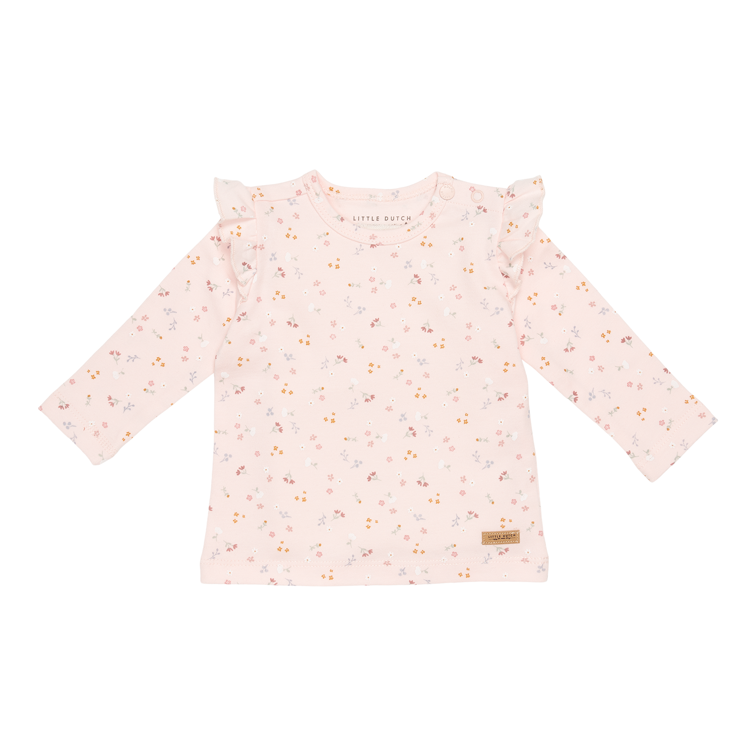 Long Sleeve Shirt / Langarmshirt Little pink Flowers / Kleine Pinke Blumen (Gr. 74)