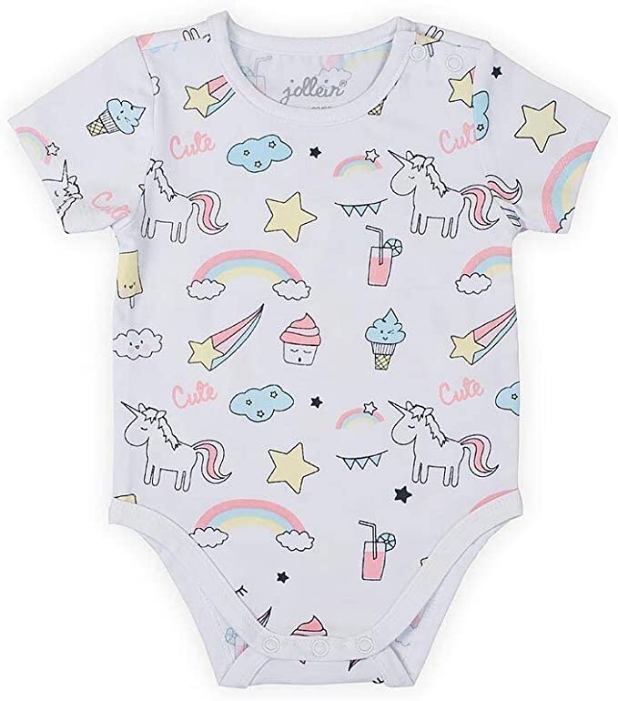 Body kurzarm Unicorn / Einhorn (Gr. 50/56)