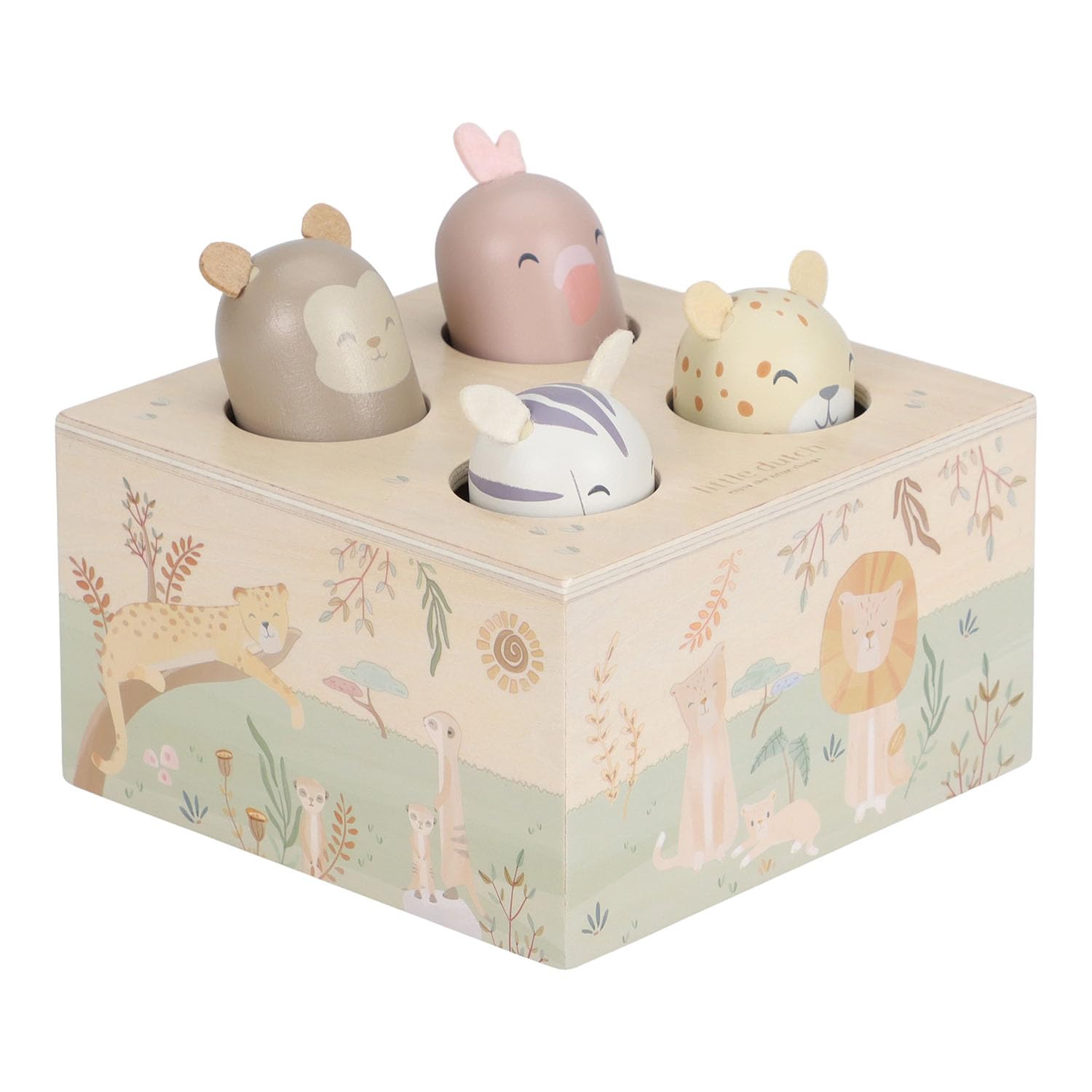 Holz Pop Up Spiel - Safari Friends
