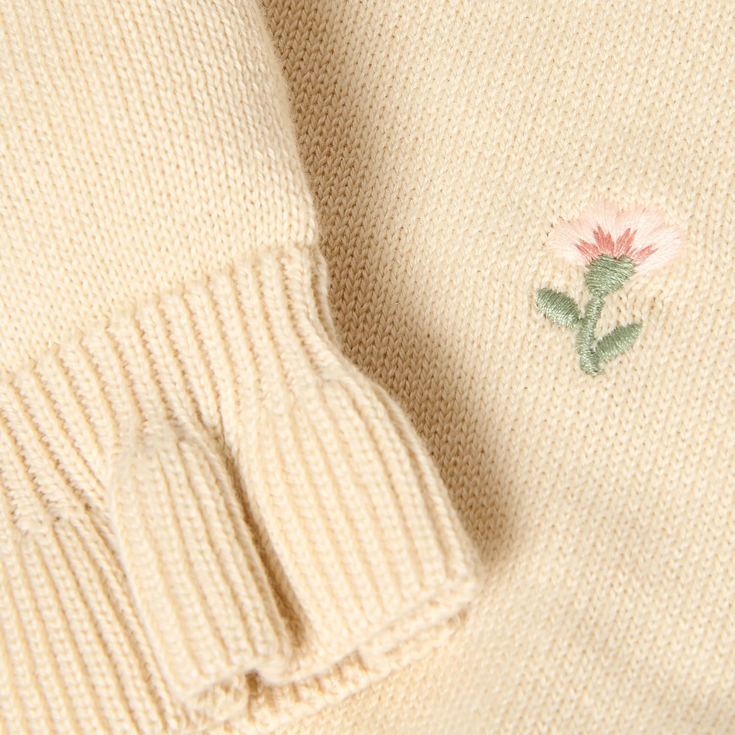 Long Sleeve Shirt / Pullover Strick Vanilla - Safari Friends beige (Gr. 104)