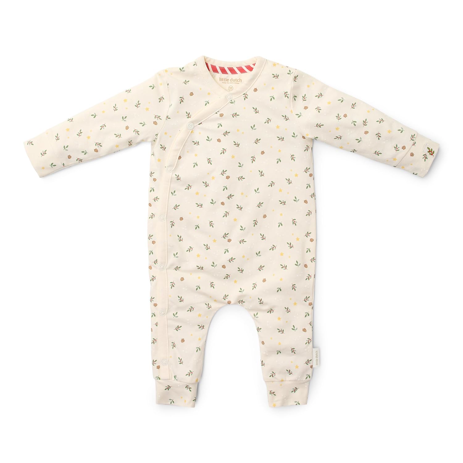 Pyjama / Schlafanzug / Schlafstrampler Little Christmas - Weihnachten beige (Gr. 50/56)