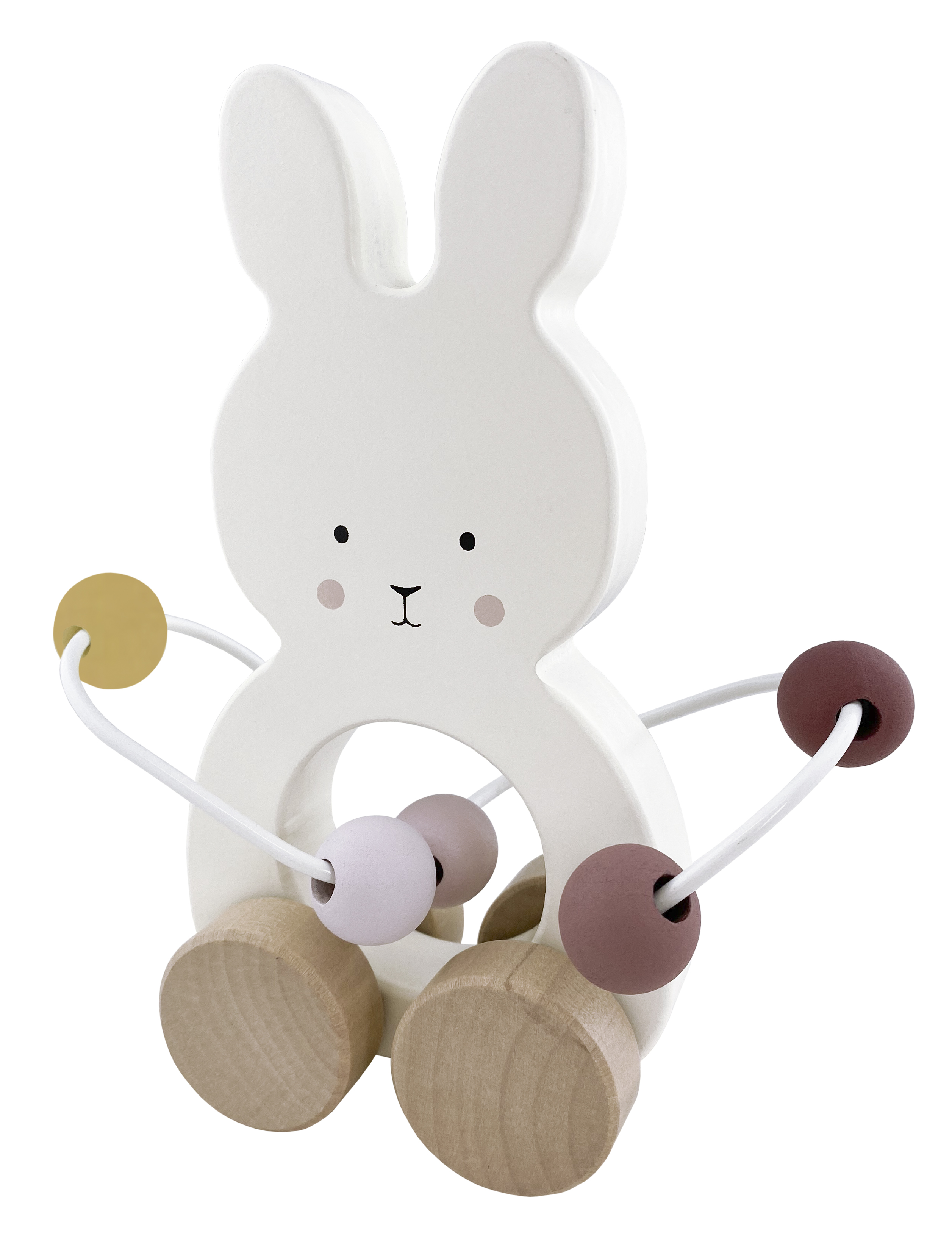Holz Schiebetier Hase weiß
