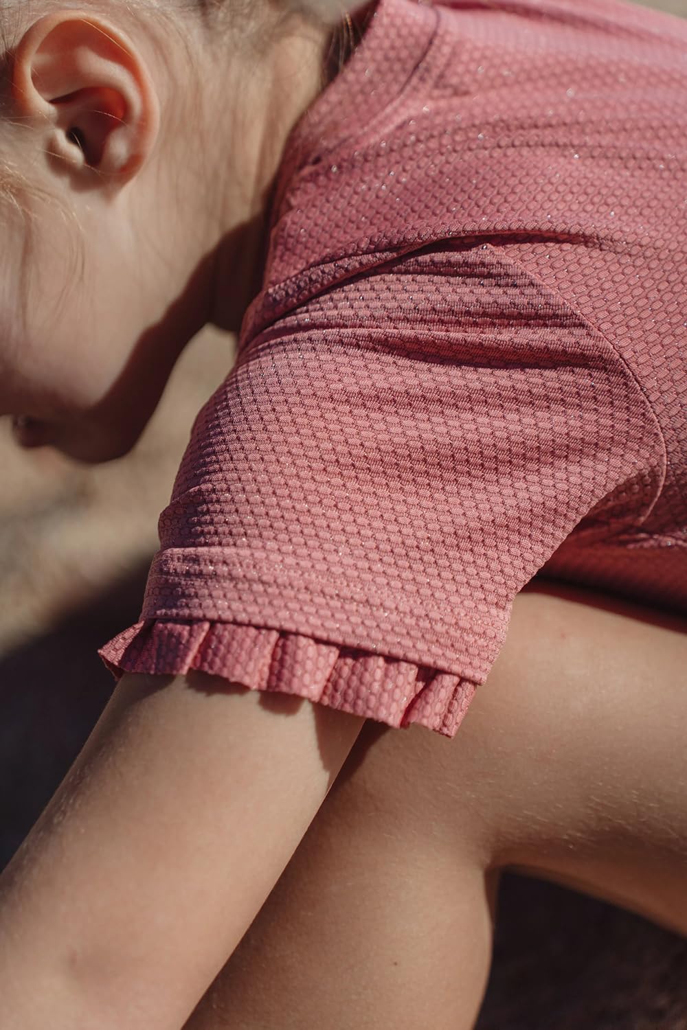 Schwimmanzug mit Rüschen und Glitzer - Dreamy Pink Sparkle rosa (Gr. 74/80)