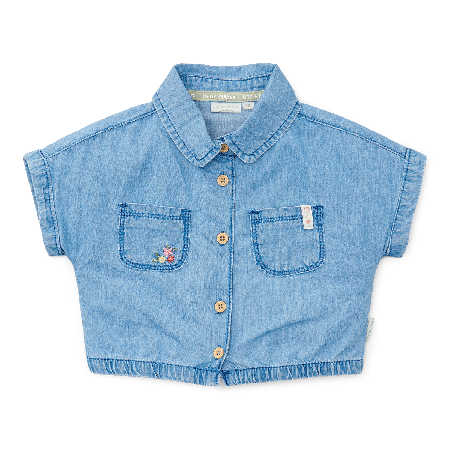 T-Shirt / Bluse Denim Little Farm jeans (Gr. 74)