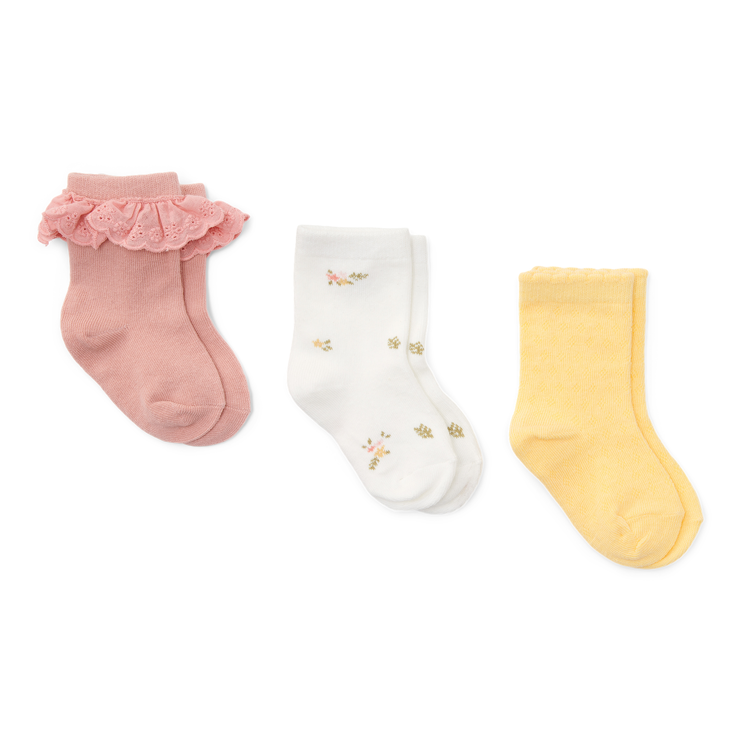 Babysocken 3er Set Flower / White Meadoes / Honey Yellow - Little Farm (Gr. 20-22) Babysocken 3er Set Flower / White Meadoes / Honey Yellow - Little Farm (Gr. 20-22)