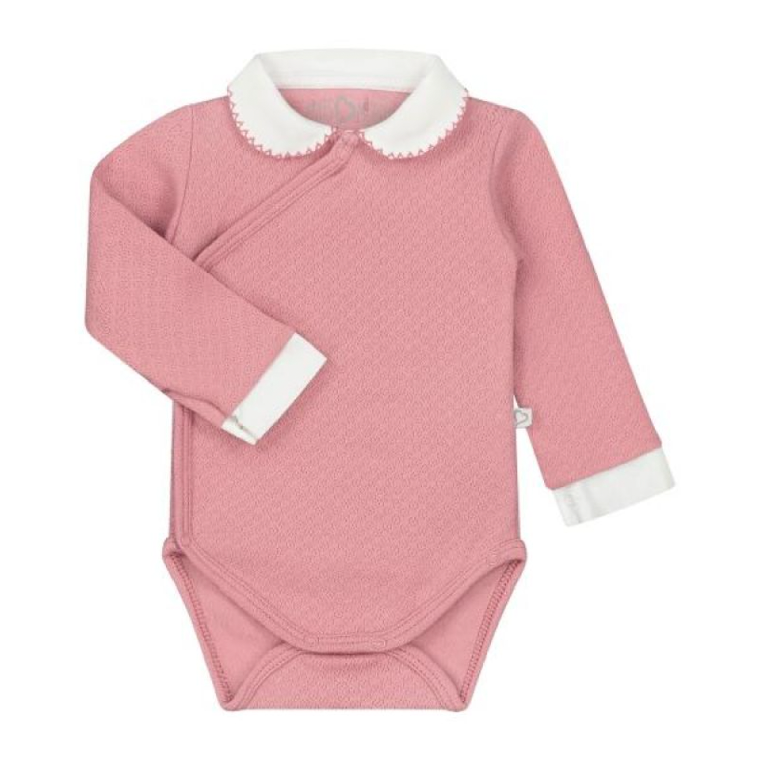 Body langarm mit Kragen pink (Gr. 62/68) Body langarm mit Kragen pink (Gr. 62/68)