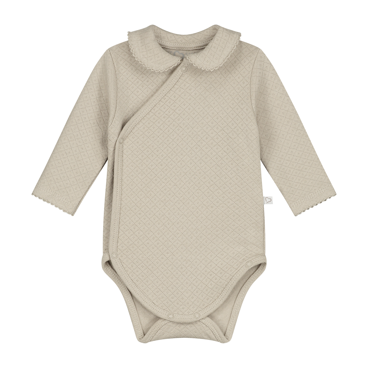Body Charlotte langarm mit Kragen sand (Gr. 74/80) Body Charlotte langarm mit Kragen sand (Gr. 74/80)
