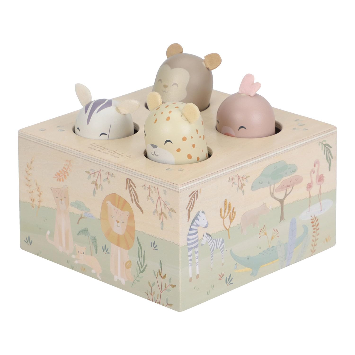 Holz Pop Up Spiel - Safari Friends