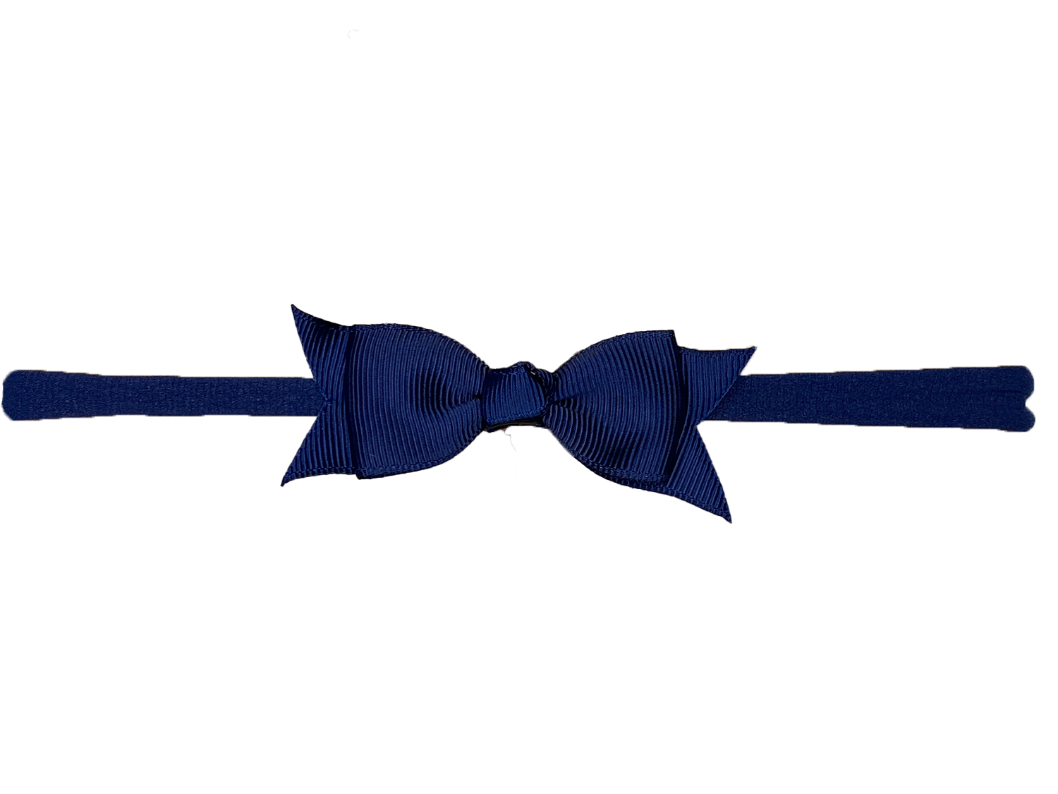 Haarband Schleife klein dünnes Band dunkelblau