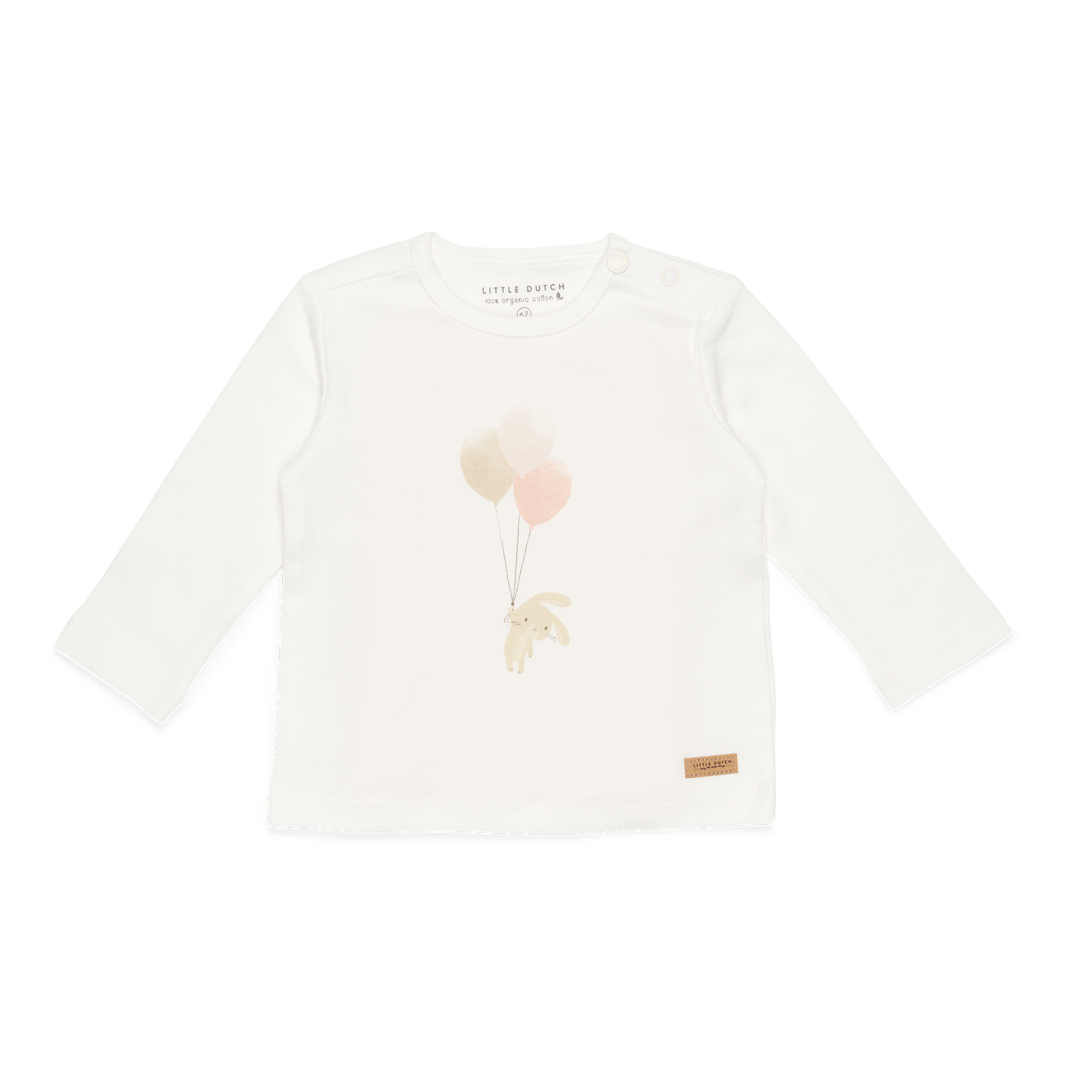 Long Sleeve Shirt / Langarmshirt Bunny Balloons / Hase mit Luftballons weiß (Gr. 50/56)