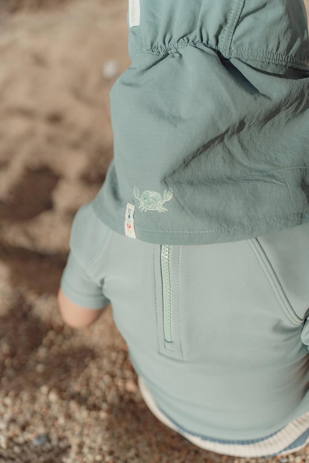 Sonnenhut mit Nackenschutz - Ocean Green grün (Gr. 1-2 Jahre)