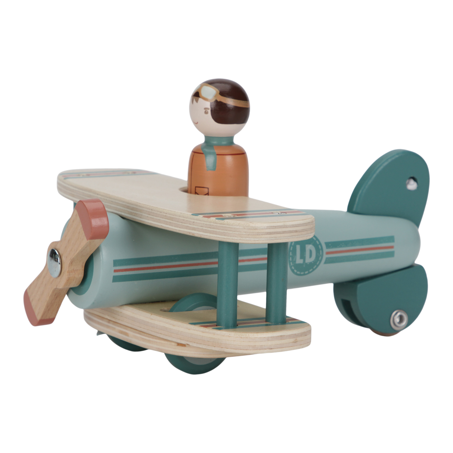 Holz Flugzeug (FSC) - blau Holz Flugzeug (FSC) - blau