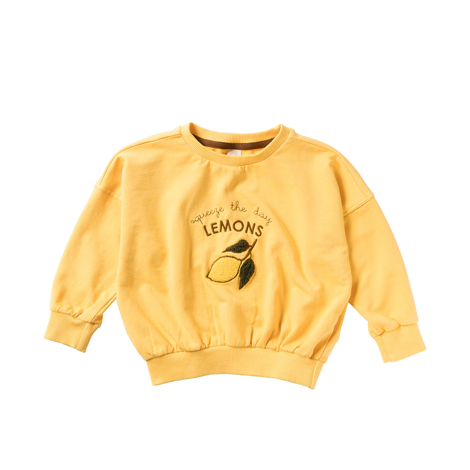 Long Sleeve Shirt / Pullover - Lemons / Golden Apricot (Gr. 86/92)
