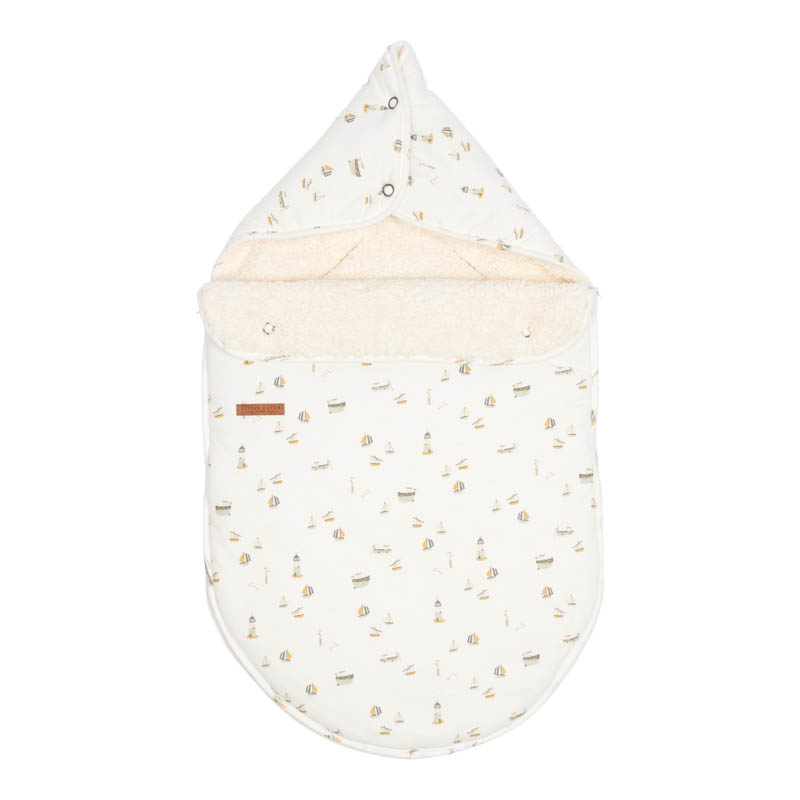 Fußsack für Babyschale Sailors Bay weiß
