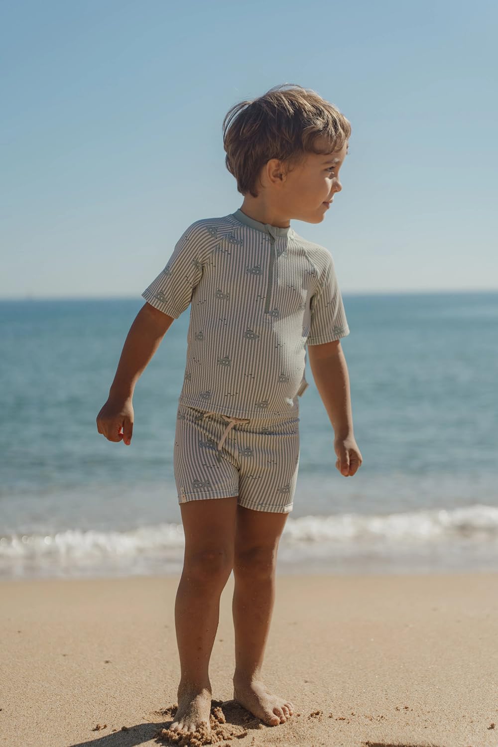 Schwimmshirt + Badehose 2er Set - Ocean Adventure grün (Gr. 62/68)