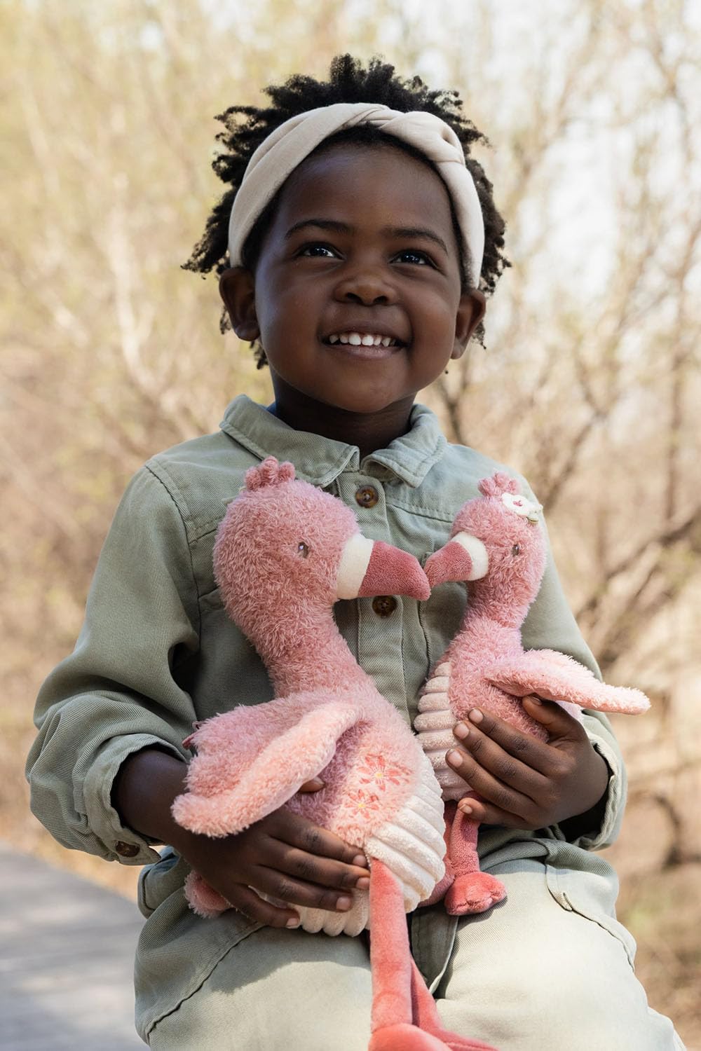Stofftier Kuscheltier Flamingo - Safari Friends rosa (17 cm)