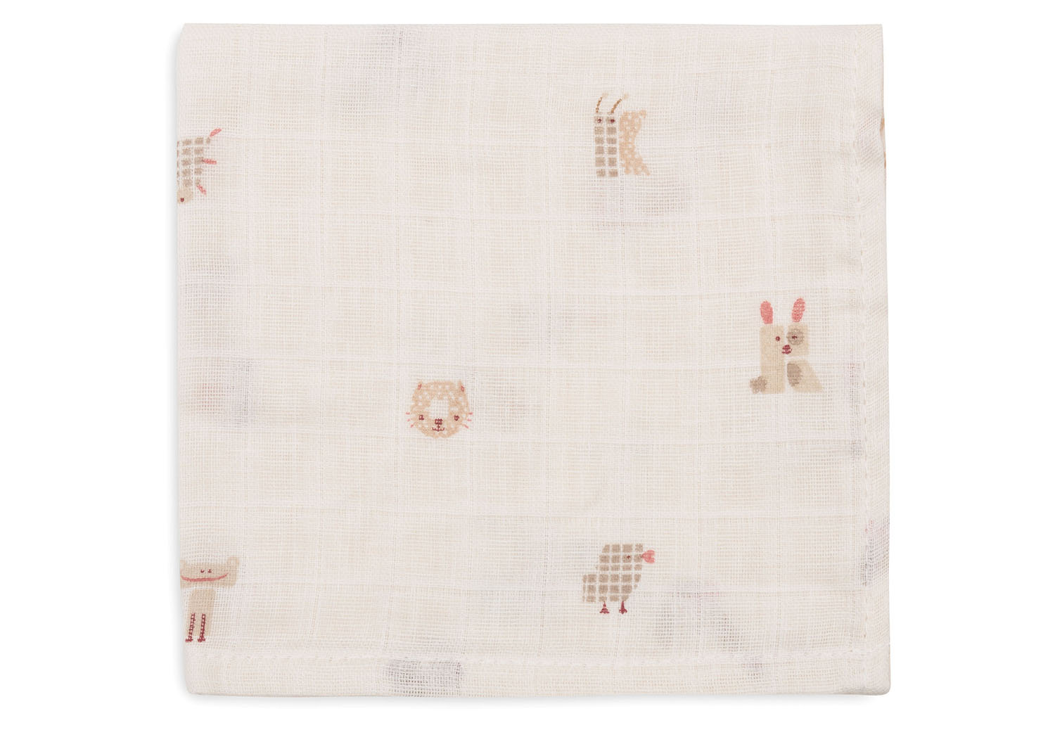 Spucktücher Mundtücher Musselin 3er Set - Animal Friends (31x31 cm)
