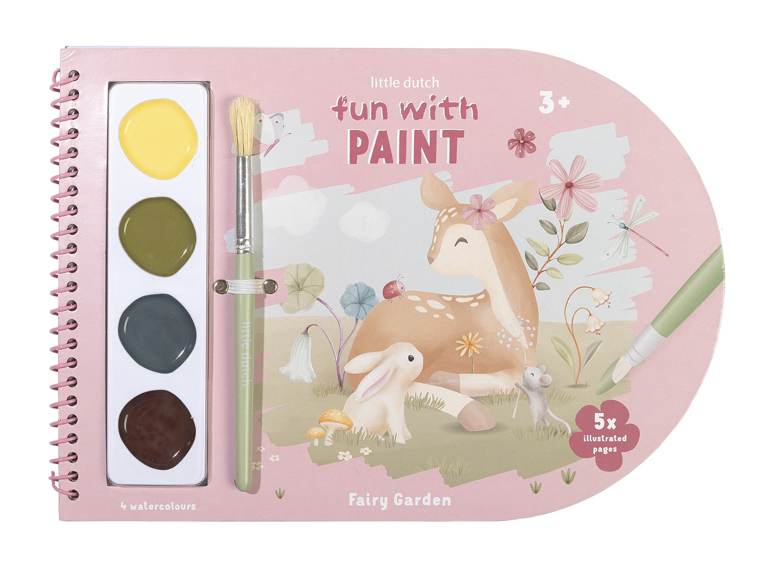 Malbuch mit Wassermalfarbe - Fairy Garden