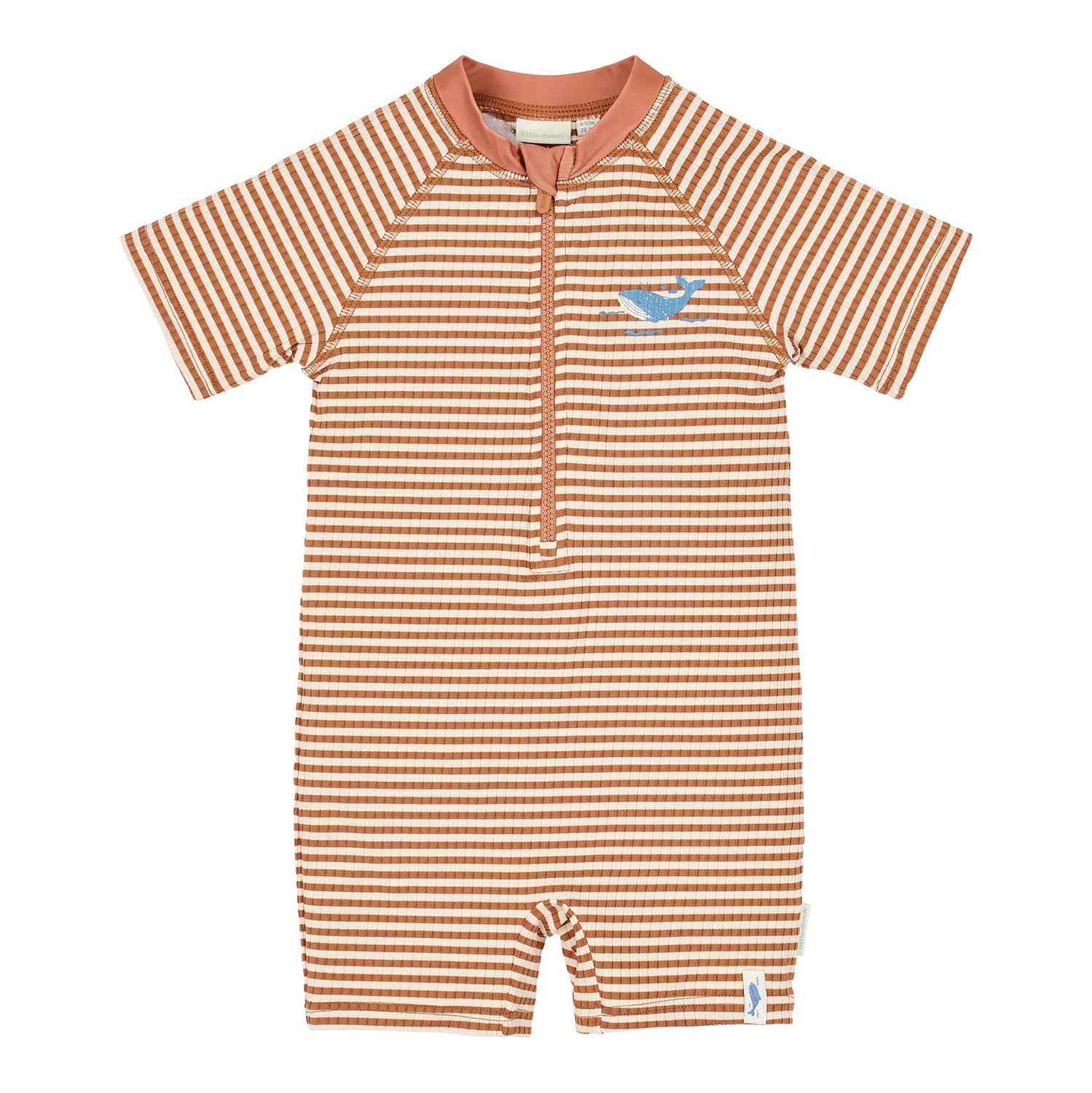 Schwimmanzug kurzarm - Ocean Brown Stripes braun / weiß (Gr. 86/92)