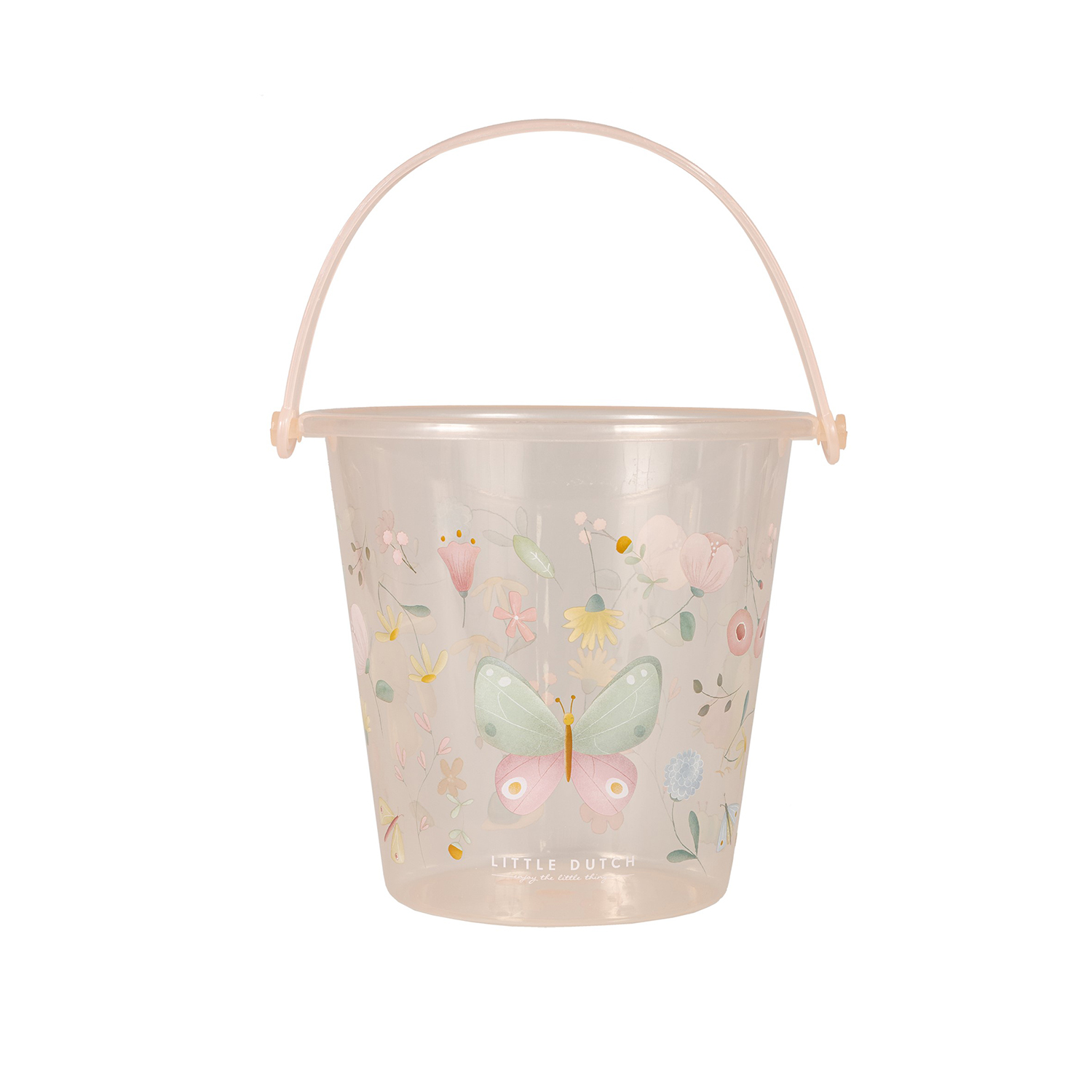 Eimer Flowers & Butterflies rosa