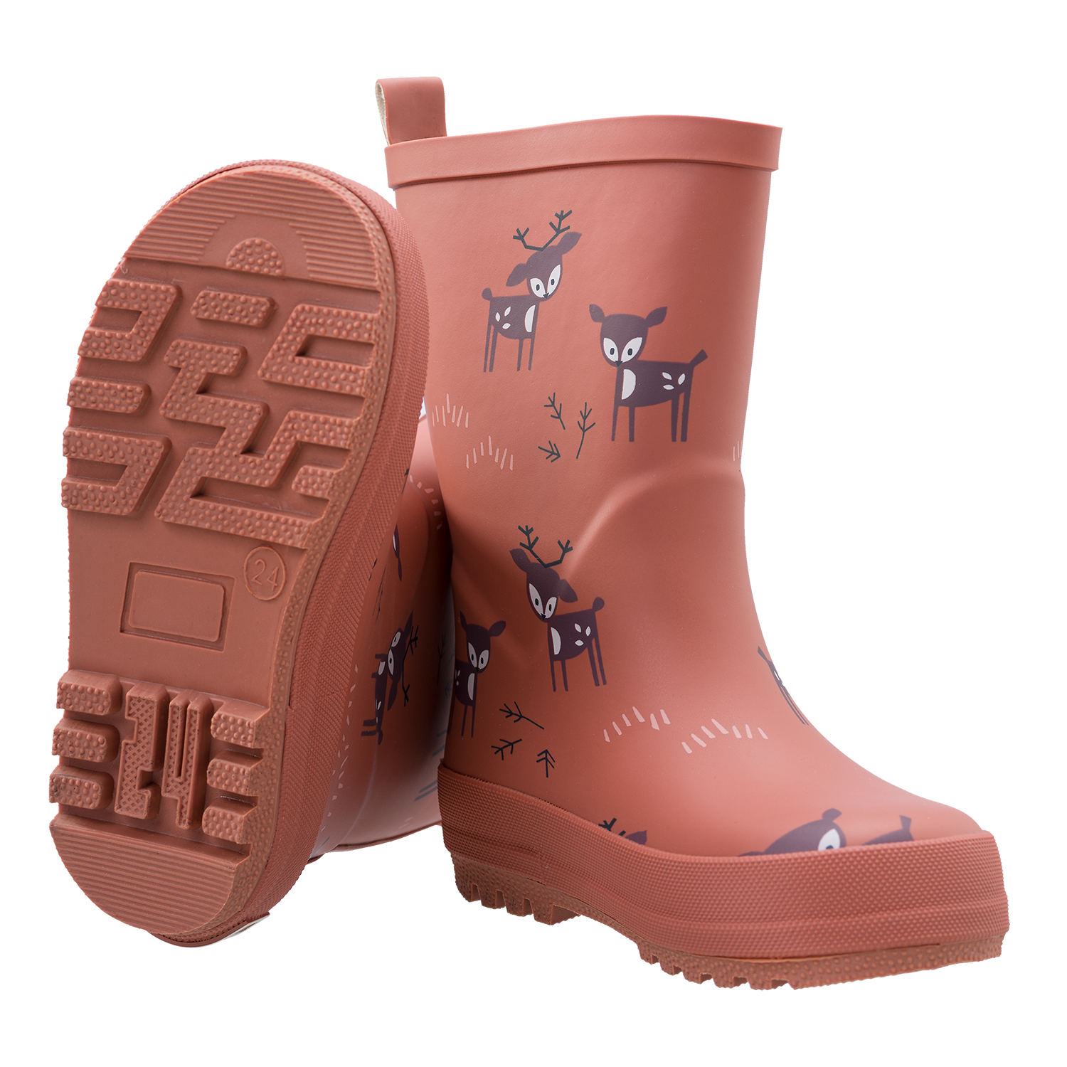 Gummistiefel / Regenstiefel - Reh kupfer (Gr. 24)