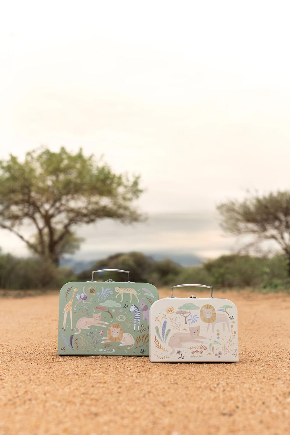 Spielzeugkoffer 2er Set - Safari Friends