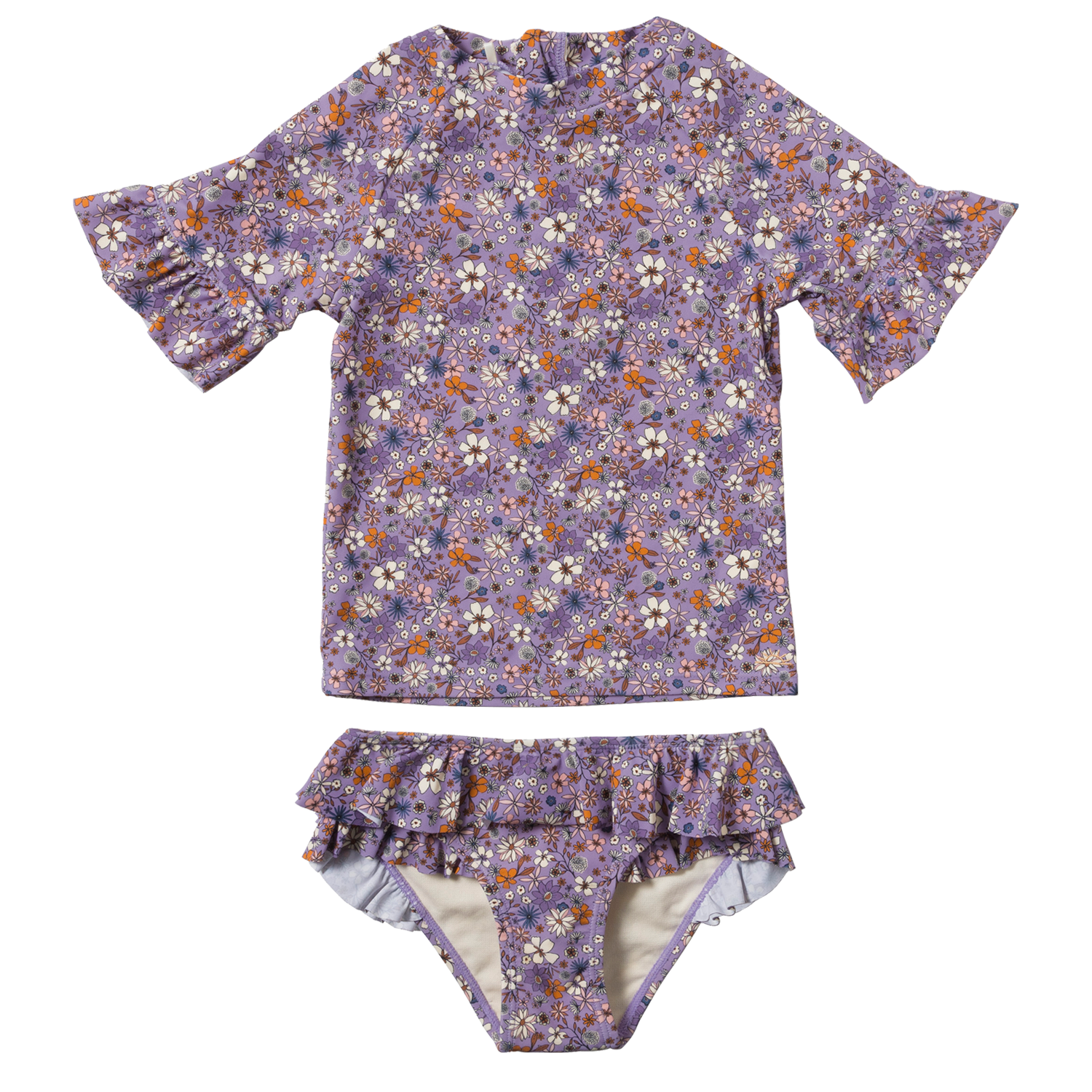 Schwimmshirt + Badehose 2er Set - Fleurs / Suzanne (Gr. 74/80)
