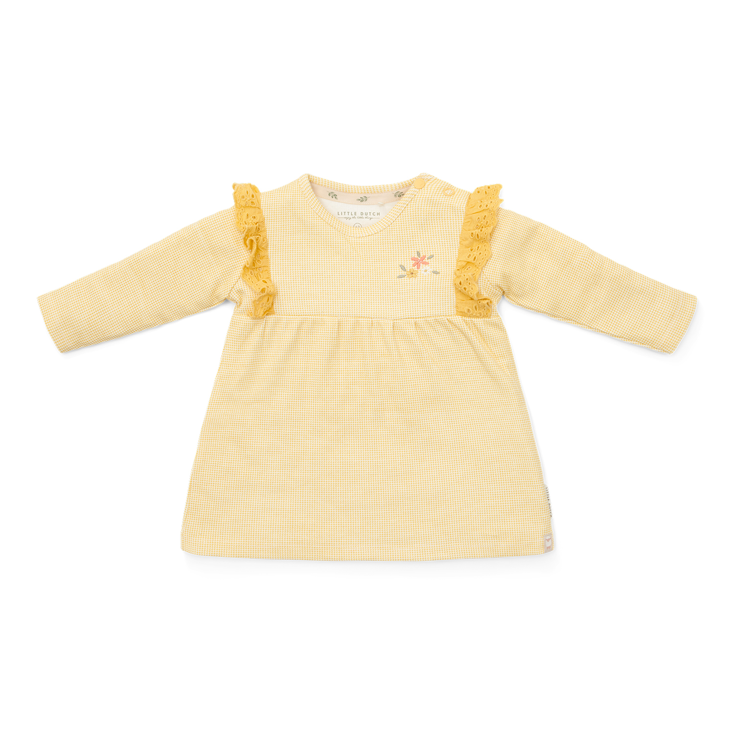 Kleid langärmlig Warm Yellow Check - Little Farm gelb (Gr. 44) Kleid langärmlig Warm Yellow Check - Little Farm gelb (Gr. 44)