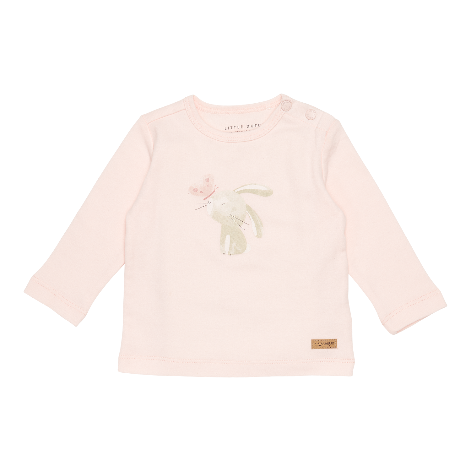 Long Sleeve Shirt / Langarmshirt Bunny Butterfly / Kaninchen mit Schmetterling rosa (Gr. 86)