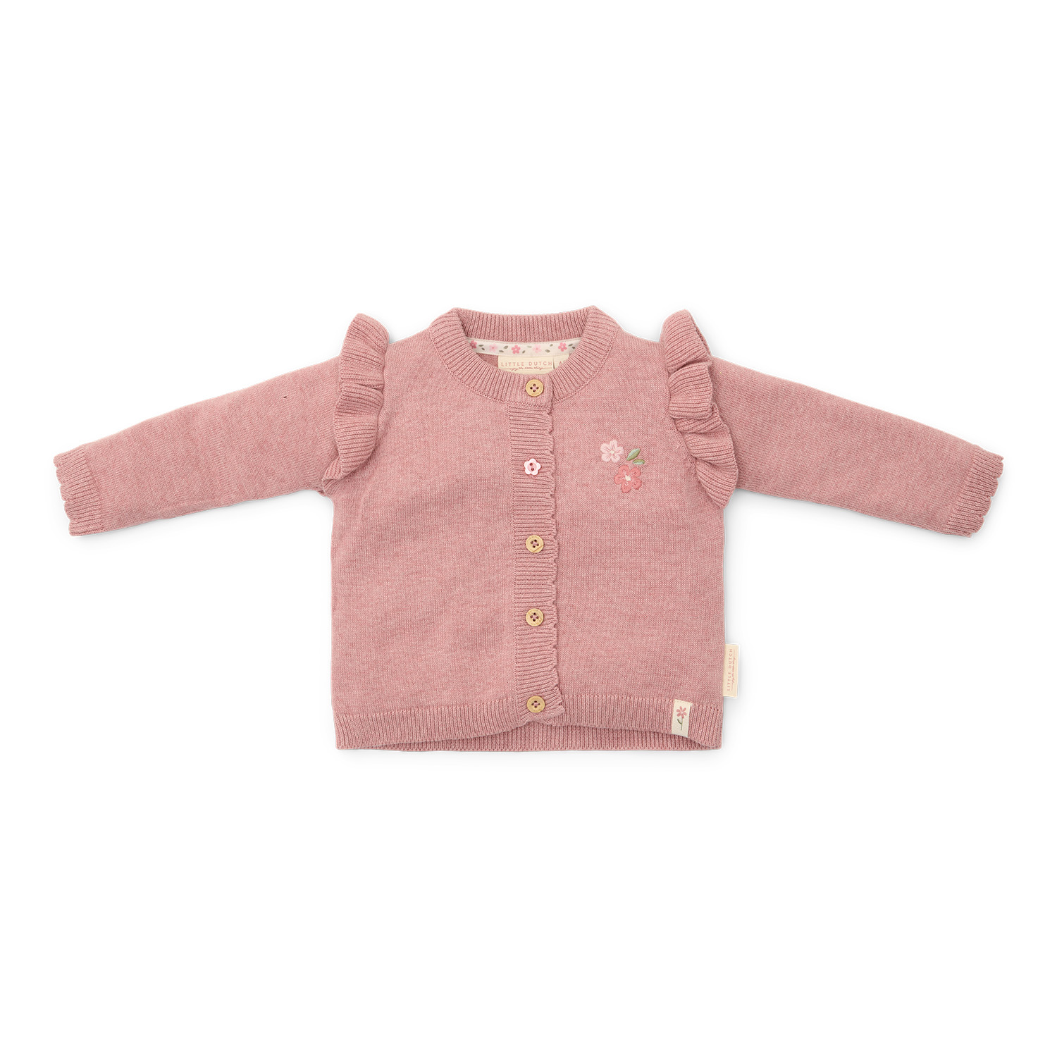 Strickjacke mit Rüschen Fairy Pink - Fairy Garden (Gr. 44) Strickjacke mit Rüschen Fairy Pink - Fairy Garden (Gr. 44)