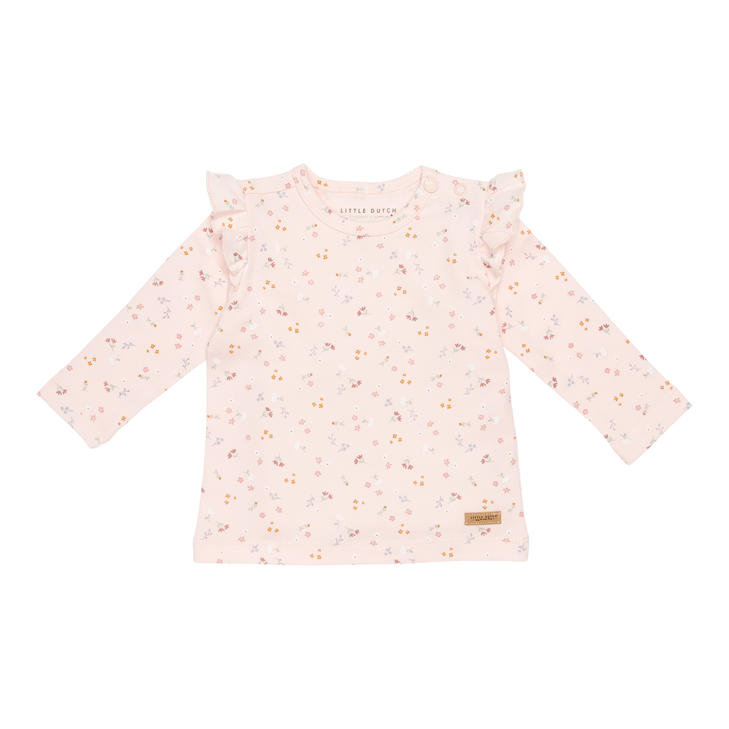 Long Sleeve Shirt / Langarmshirt Little pink Flowers (Gr. 50/56)