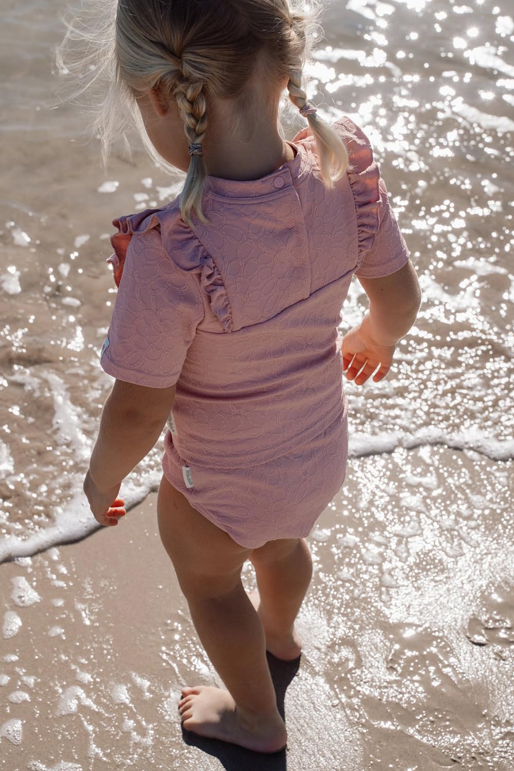 Badehose / Schwimmwindel - Dreamy Pink Rose rosa (Gr. 86/92)