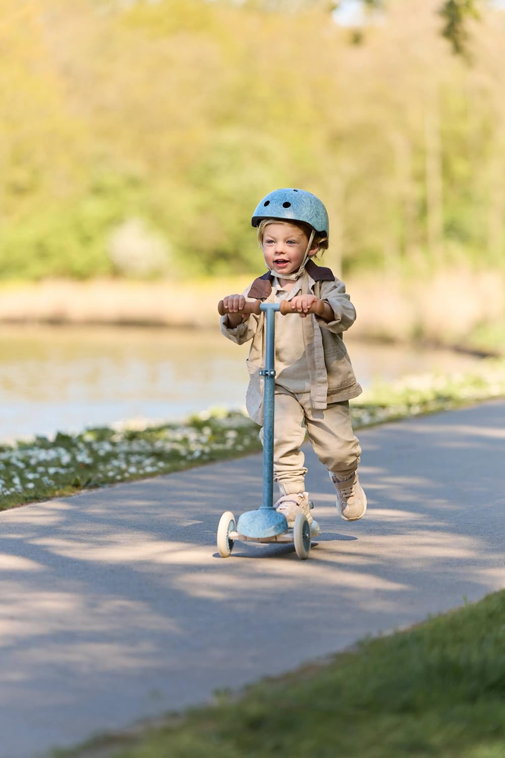 Kinderroller / Tretroller - Safari Dreams blau