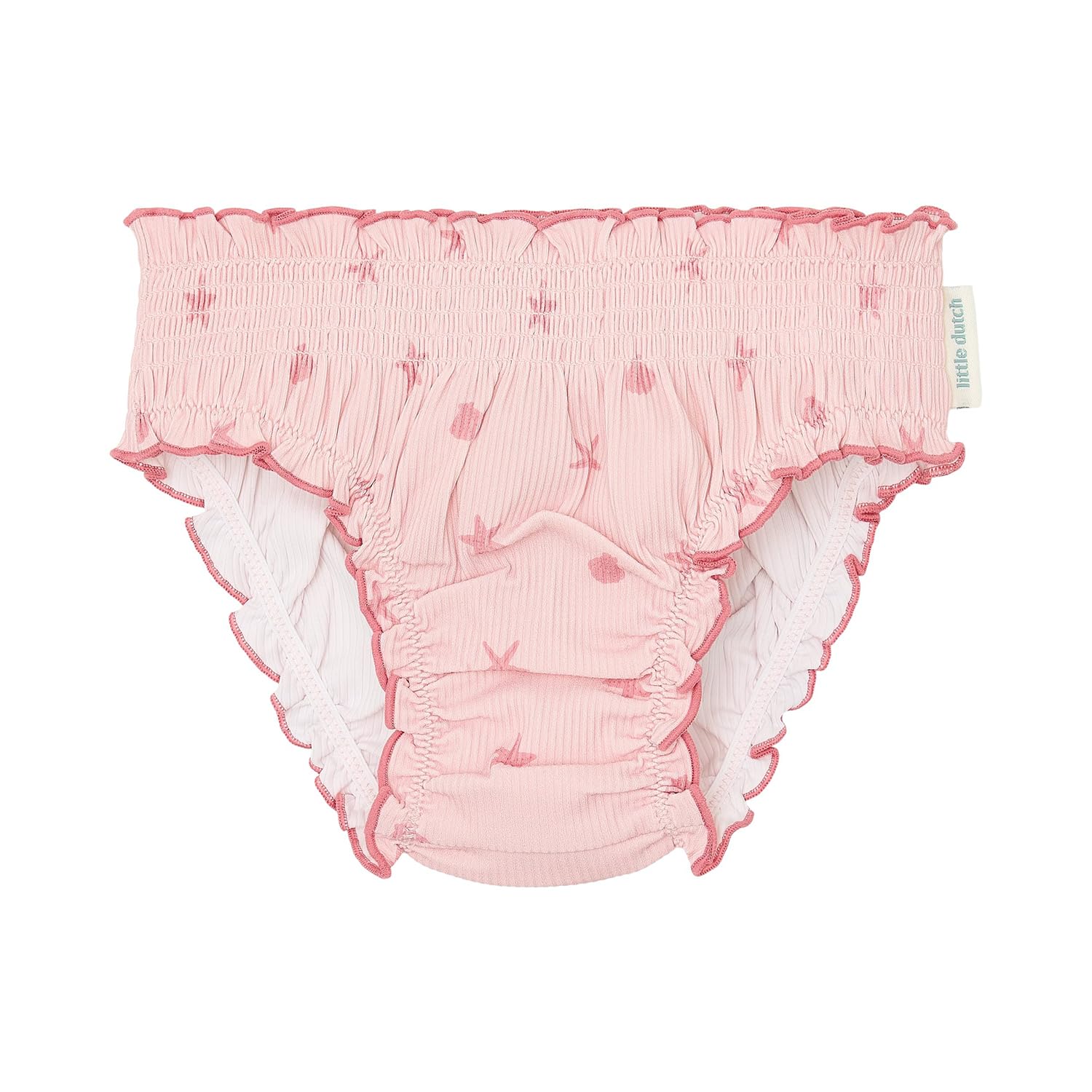 Badehose mit Rüschen - Dreamy Seashells rosa (Gr. 62/68)
