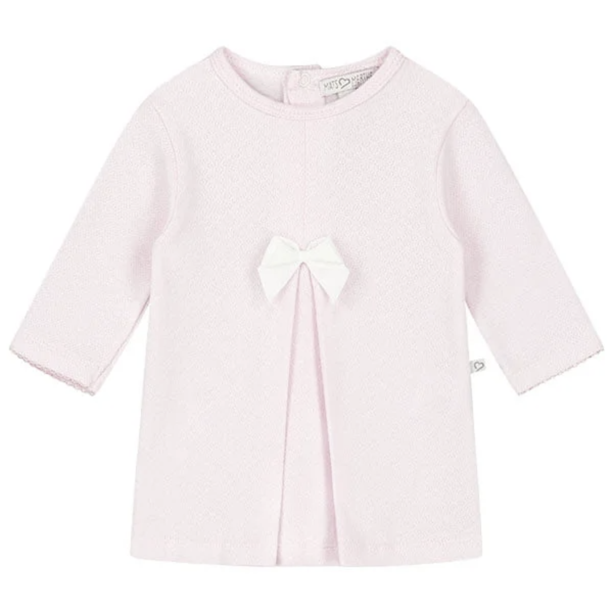Kleid langärmlig mit Schleife rosa (Gr. 50/56) Kleid langärmlig mit Schleife rosa (Gr. 50/56)