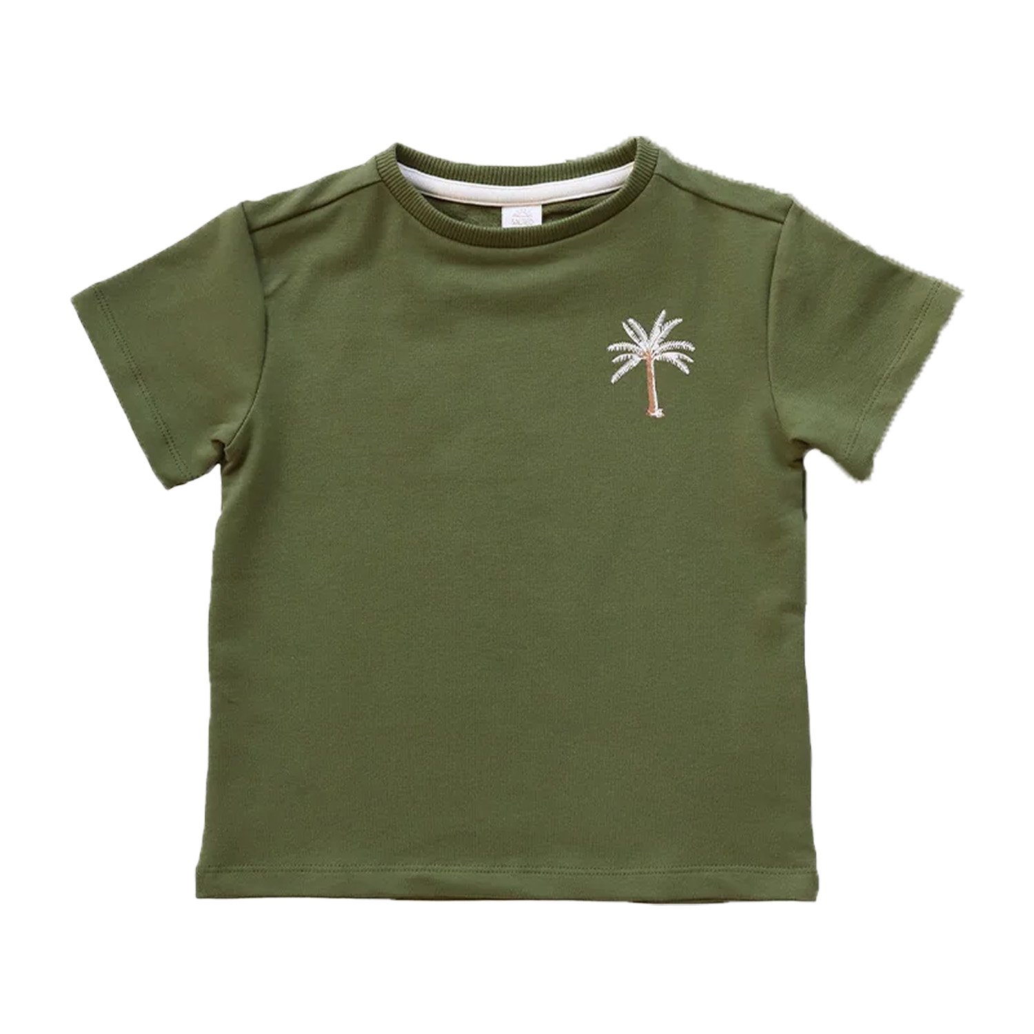 T-Shirt - Solid / Bronze Green (Gr. 86/92)