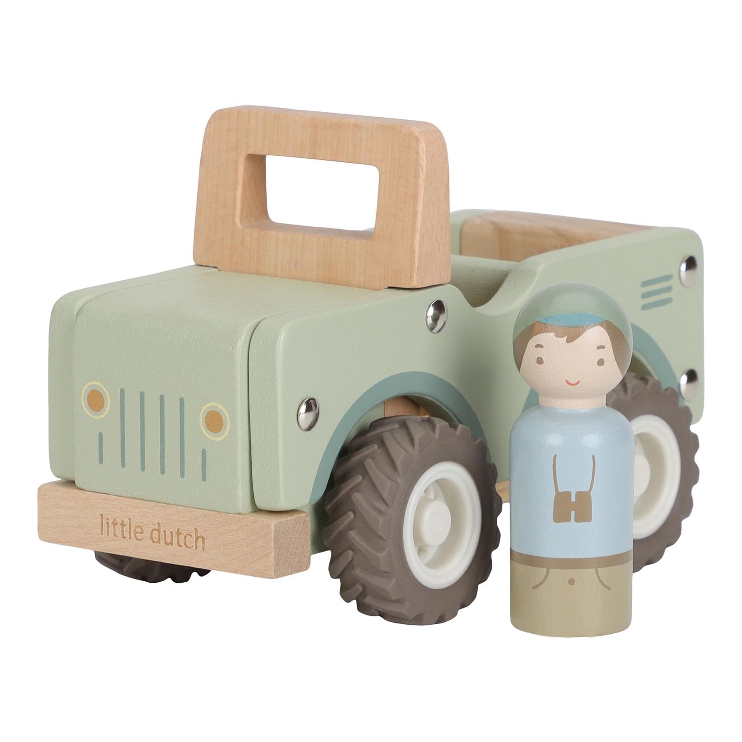 Holz Auto Safariauto - Safari Friends grün
