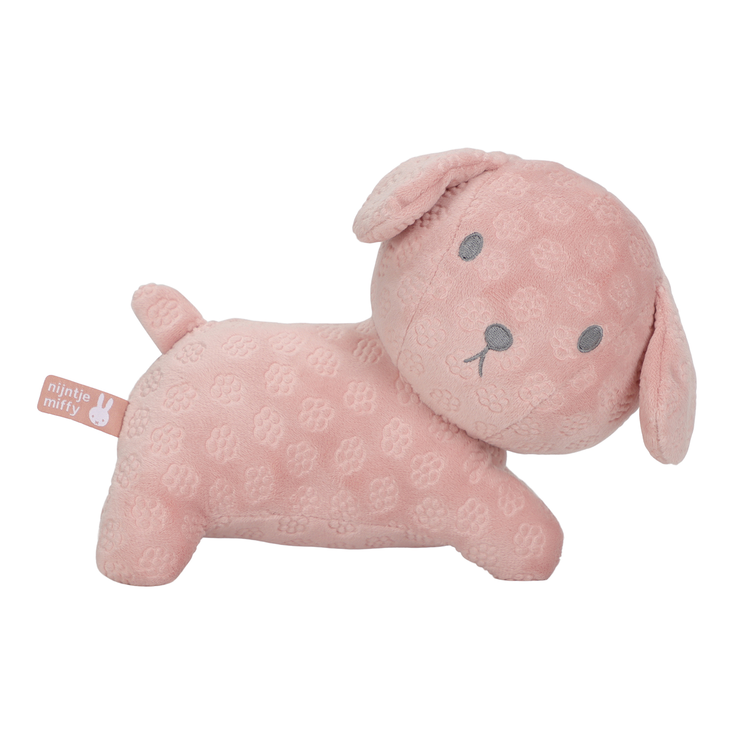 Stofftier Kuscheltier Hund Snuffie - Pink Flower (25 cm)